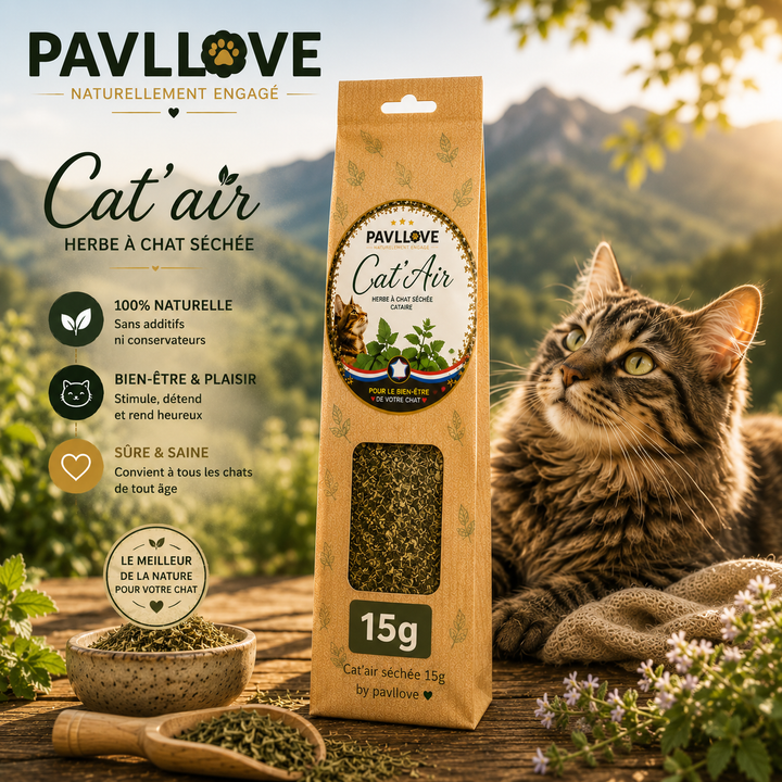 Cat'Air - Herbe séchée pour chat cataire ⭐⭐⭐⭐⭐