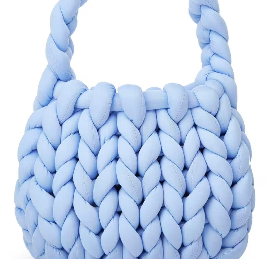 Sac Tressé à la Main – Mode Femme – Artisanat Grenoble – Sac Crochet Gros Tricot – Transport Petit Chien/Chat - Pavllove