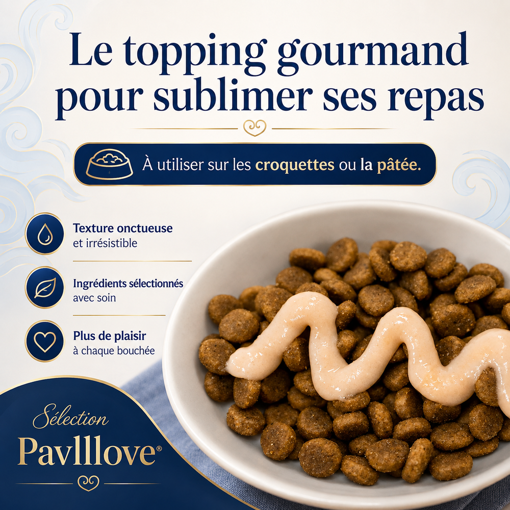Sauce crémeuse pour chat Churu poulet fromage pour rendre les croquettes plus appétentes