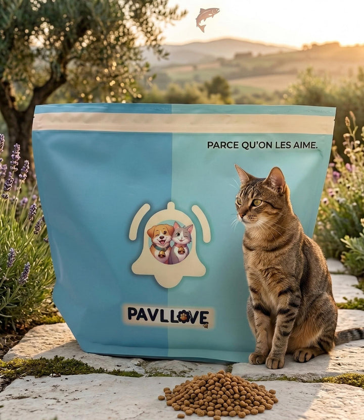 Croquettes haut de gamme pour Chat adulte & senior (stérilisé ou non) -au Saumon Tik tok ⭐⭐⭐⭐⭐