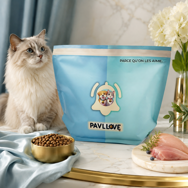 Croquettes Haut de gamme pour Chat adulte & senior (stérilisé ou non)  Volaille