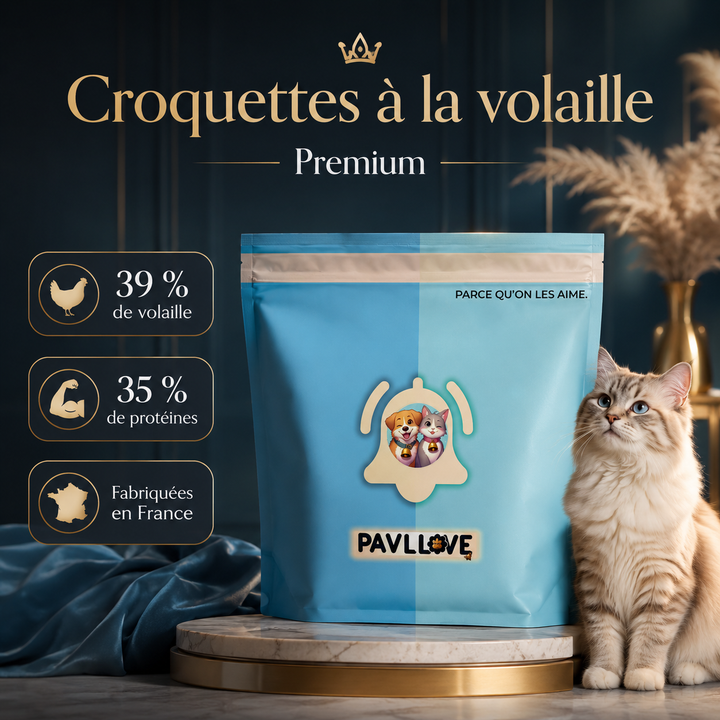 Croquettes Haut de gamme pour Chat adulte & senior (stérilisé ou non)  Volaille
