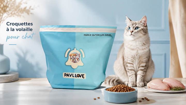 Croquettes Haut de gamme pour Chat adulte & senior (stérilisé ou non)  Volaille