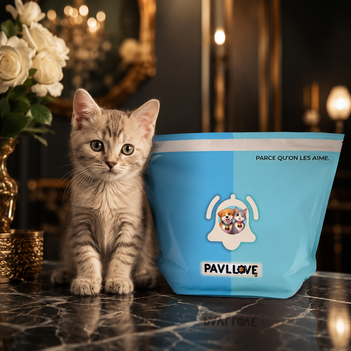 Petites croquettes pour chaton adaptées aux petites mâchoires et à la croissance
