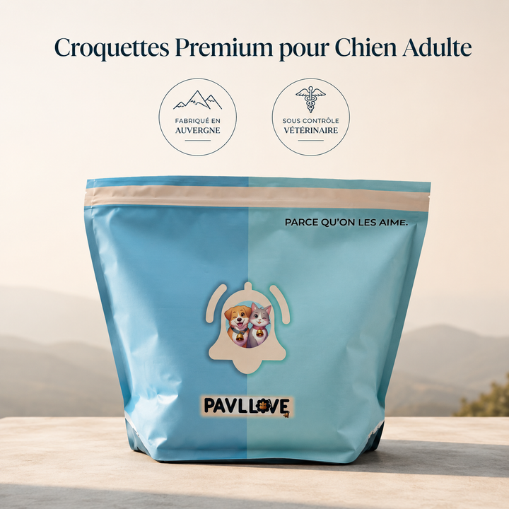Alimentation complète premium pour chien adulte à la volaille Pavllove