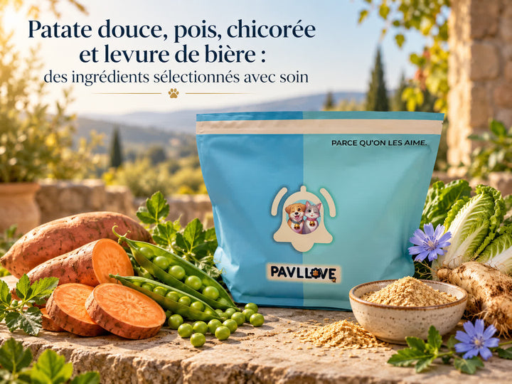 Croquettes chien adulte riches en protéines avec 32 % de protéines et 37 % de volaille