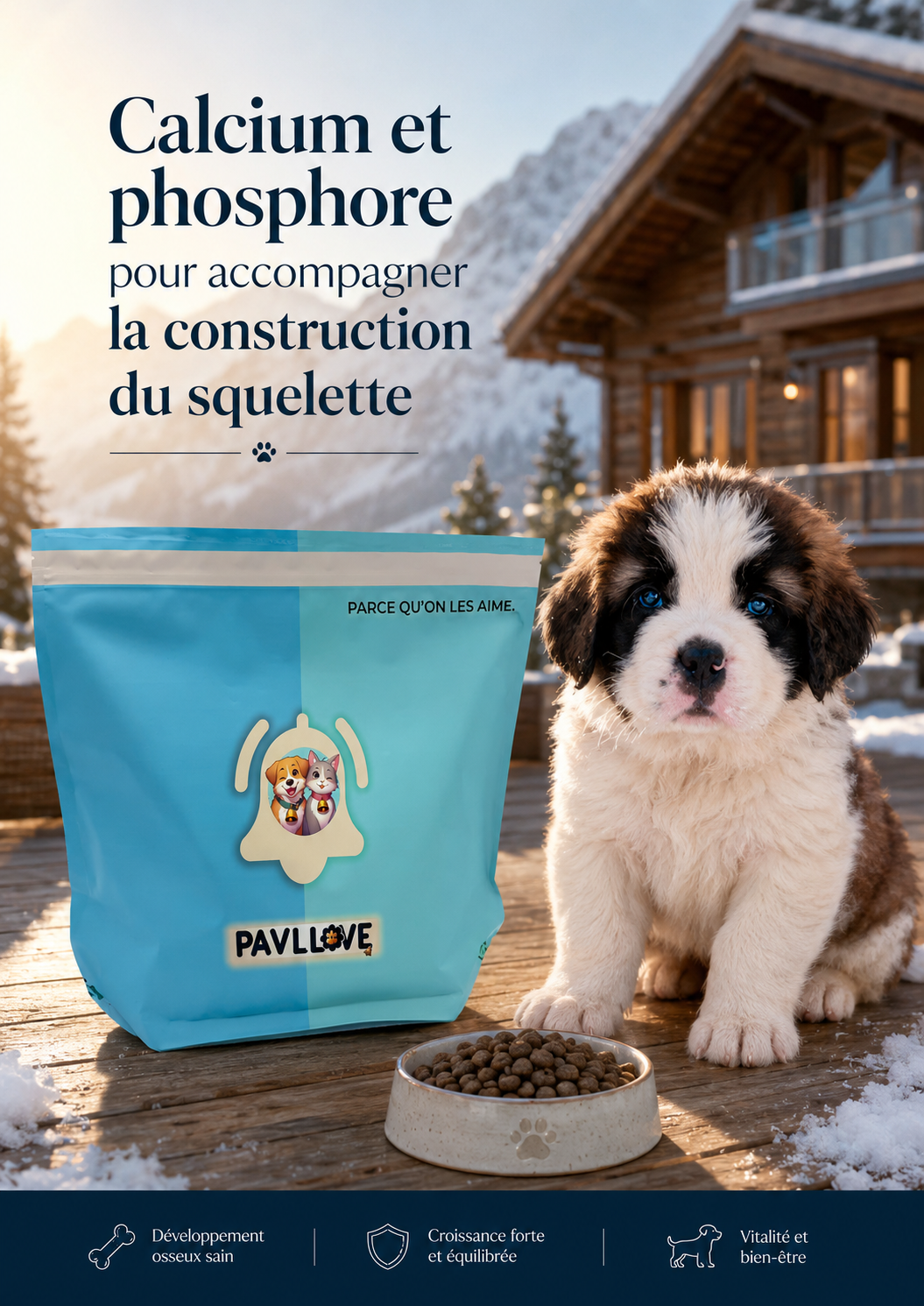 Croquettes chiot avec FOS, MOS, chicorée et pulpe de betterave pour accompagner l’équilibre digestif