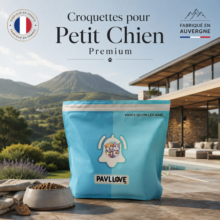 Croquettes pour petites mâchoires chien adulte toutes petites races Pavllove