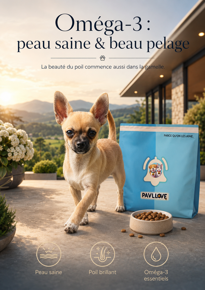 Sac de croquettes Pavllove pour petit chien adulte avec petite taille adaptée aux petites mâchoires