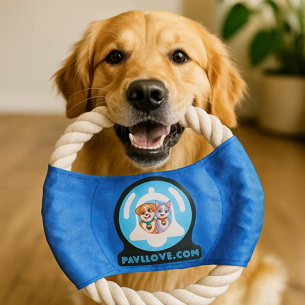 jouet de traction Pavllove pour chien en corde