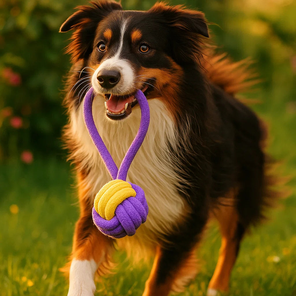 🐾 Jouet à mâcher Pavllove – Anneau en corde tressée naturelle 🦴 - Pavllove