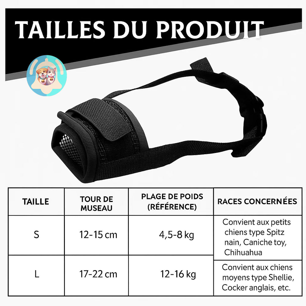muselière Pavllove pour chien en balade
