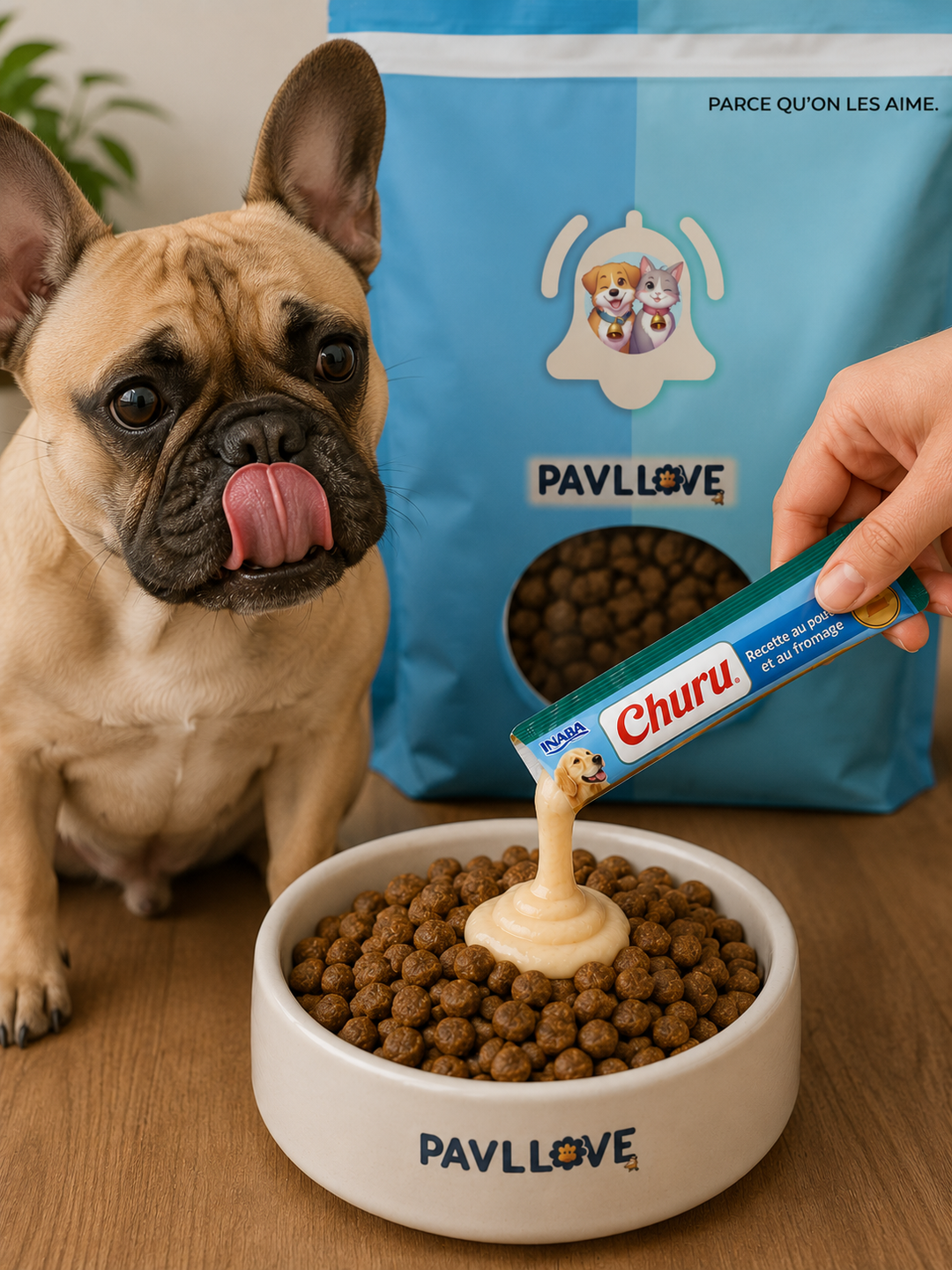 🐶 Topping Poulet & Fromage 14g (sauce)